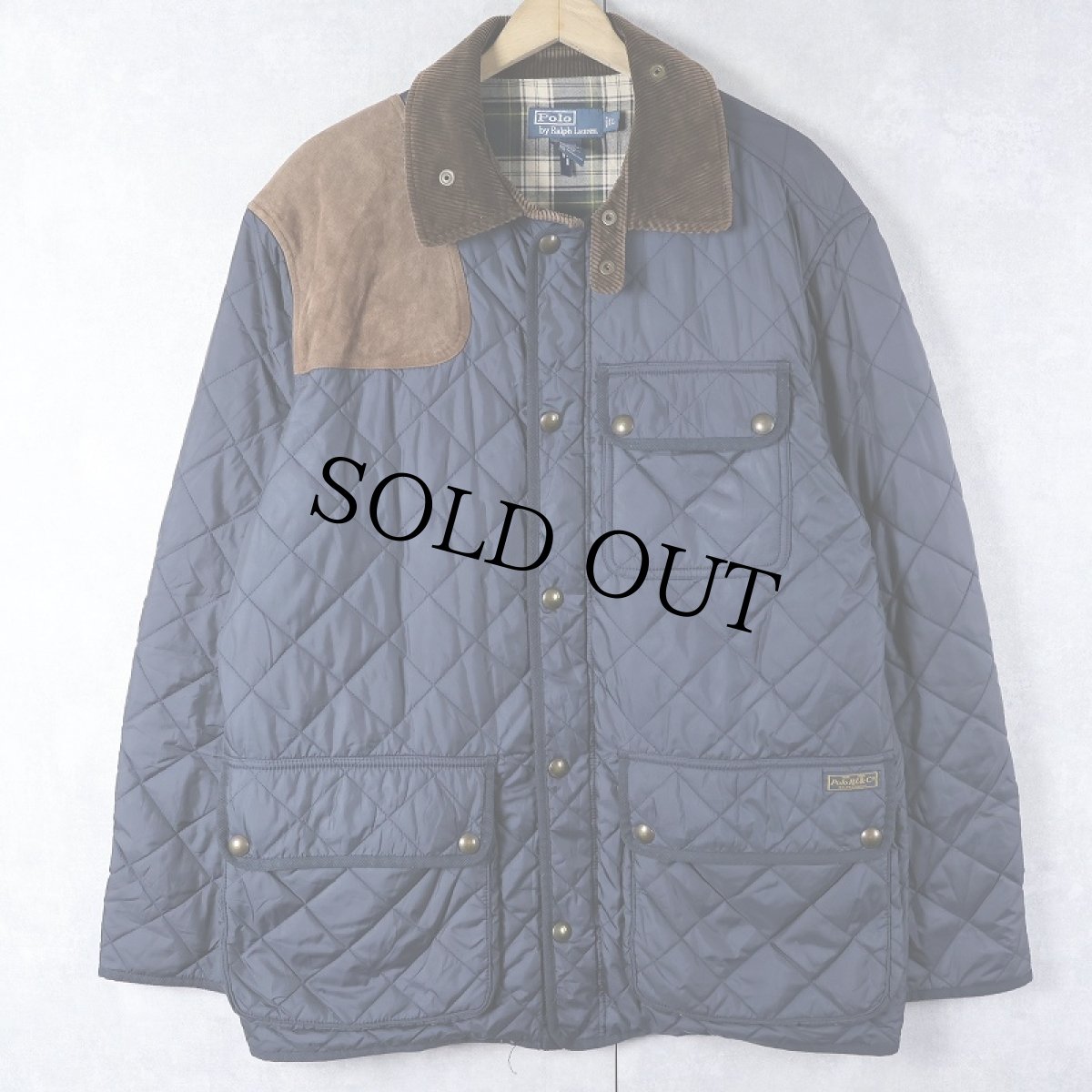 画像1: POLO Ralph Lauren キルティング ハンティングジャケット L (1)