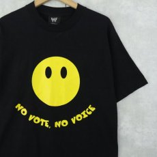 画像1: 2000's WWE "SMACKDOWN YOUR VOTE!" 投票促進キャンペーン プリントTシャツ BLACK M (1)