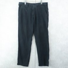 画像1: BOSS リネンスラックス NAVY W34 (1)