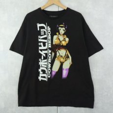 画像1: COWBOY BEEBOP "フェイ・ヴァレンタイン" SFアニメプリントTシャツ BLACK XL (1)