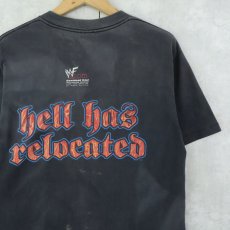 画像2: 90's The Undertaker USA製 "Hell Has Relocated" プロレスラープリントシャツ M (2)