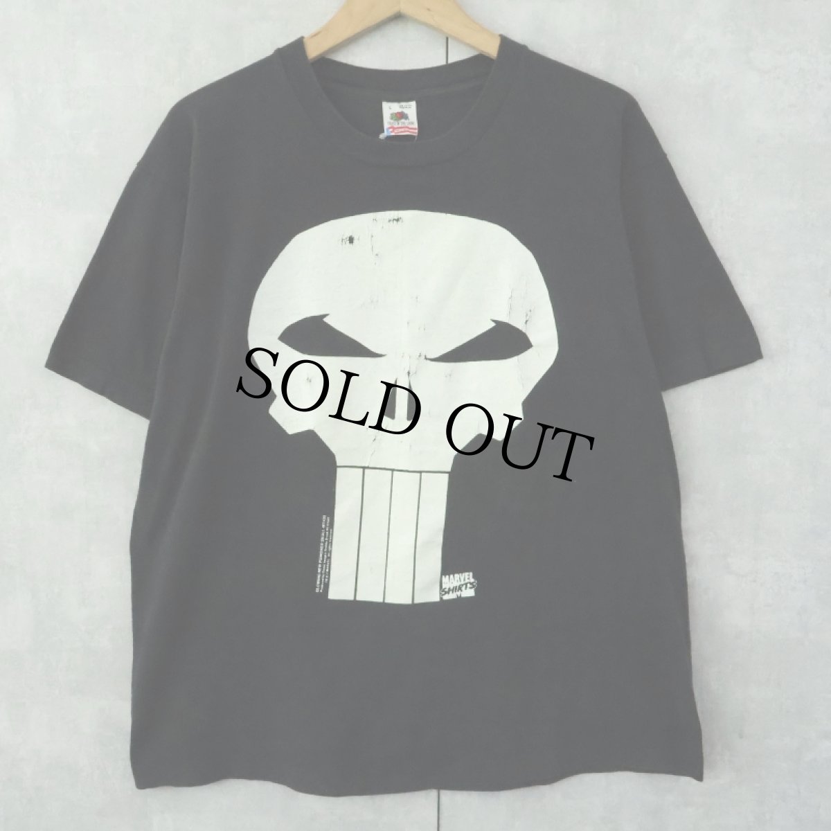 画像1: 90's MARVEL USA製 "THE PUNISHER" アメコミプリントTシャツ BLACK L (1)