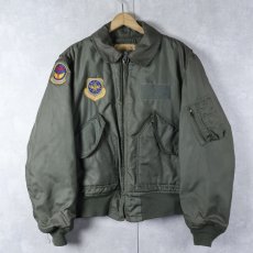 画像1: 70's U.S.AIR FORCE CWU-45/P "TYPE A" ストライプ フライトジャケット SIZE38-40 (1)