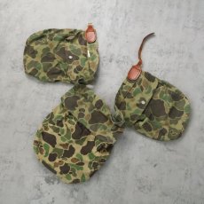 画像1: 60〜70's JAPAN製 ダックハンターカモ柄 ベルトゲームポーチ  (1)