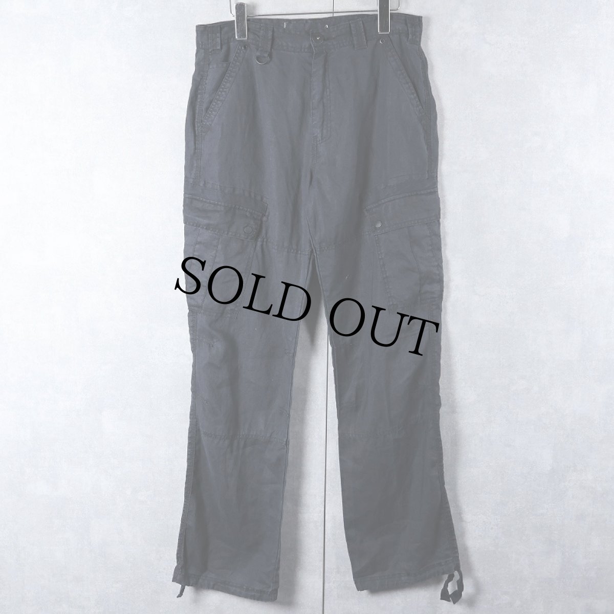 画像1: OWK JEANS カーゴパンツ NAVY W33 (1)