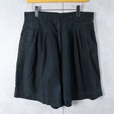 画像1: レーヨン×コットン ショーツ BACK W34 (1)