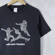 画像1: DI New Mexico "Keith Haring" アートパロディプリントTシャツ BLACK M (1)
