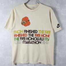 画像1: ⁡80's CRAZY SHIRTS USA製 "NIKE Honolulu Marathon" プリントTシャツ M (1)