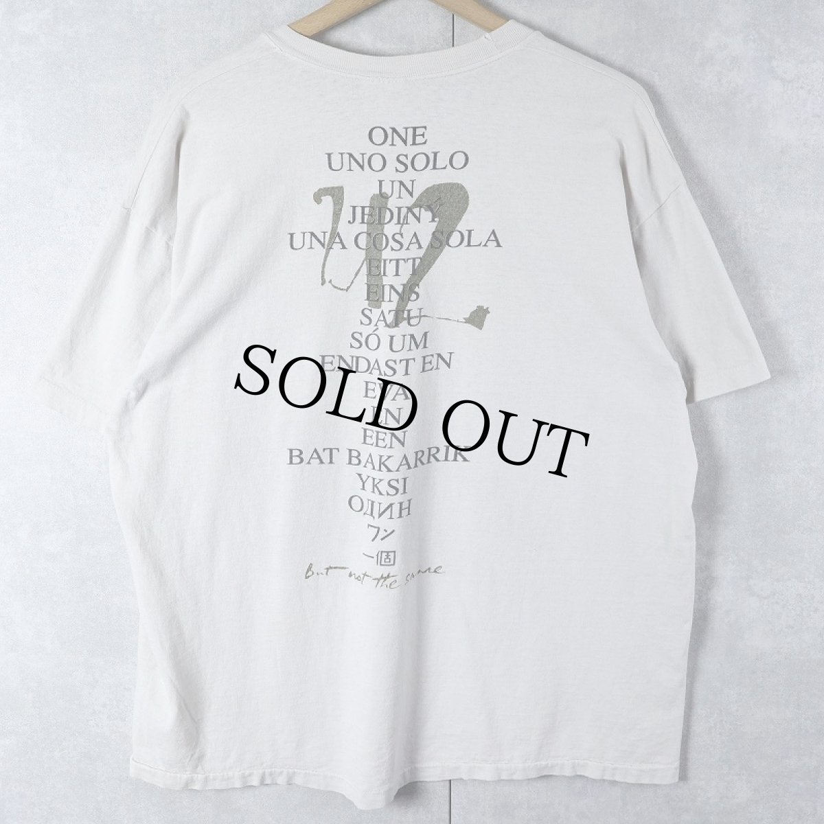 画像2: 90's U2 "one" USA製 ロックバンドツアープリントTシャツ XL (2)