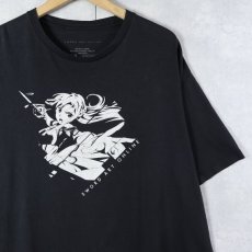 画像1: SWORD ART ONLINE ライトノベル キャラクタープリントTシャツ BLACK XL (1)
