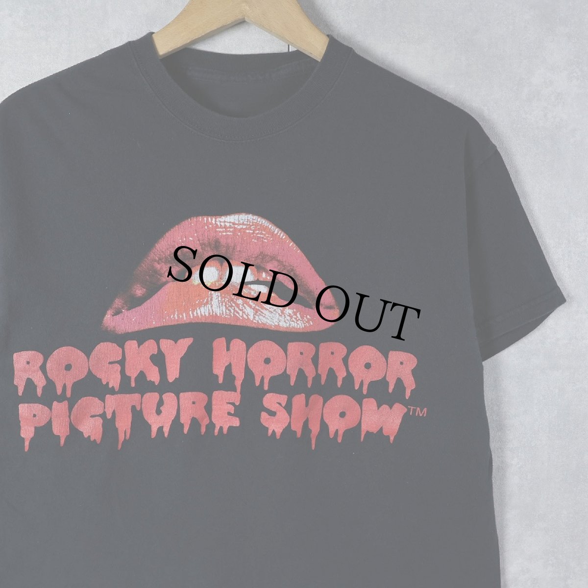 画像1: THE ROCKY HORROR PICTURE SHOW ホラー映画プリントTシャツ BLACK (1)