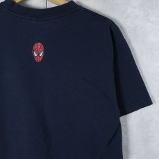 画像2: 2000's Spider-Man 2 映画プリントTシャツ NAVY M (2)