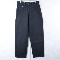 画像1: 90's Levi's SILVERTAB "LOOSE" ブラックデニムパンツ W31 (1)