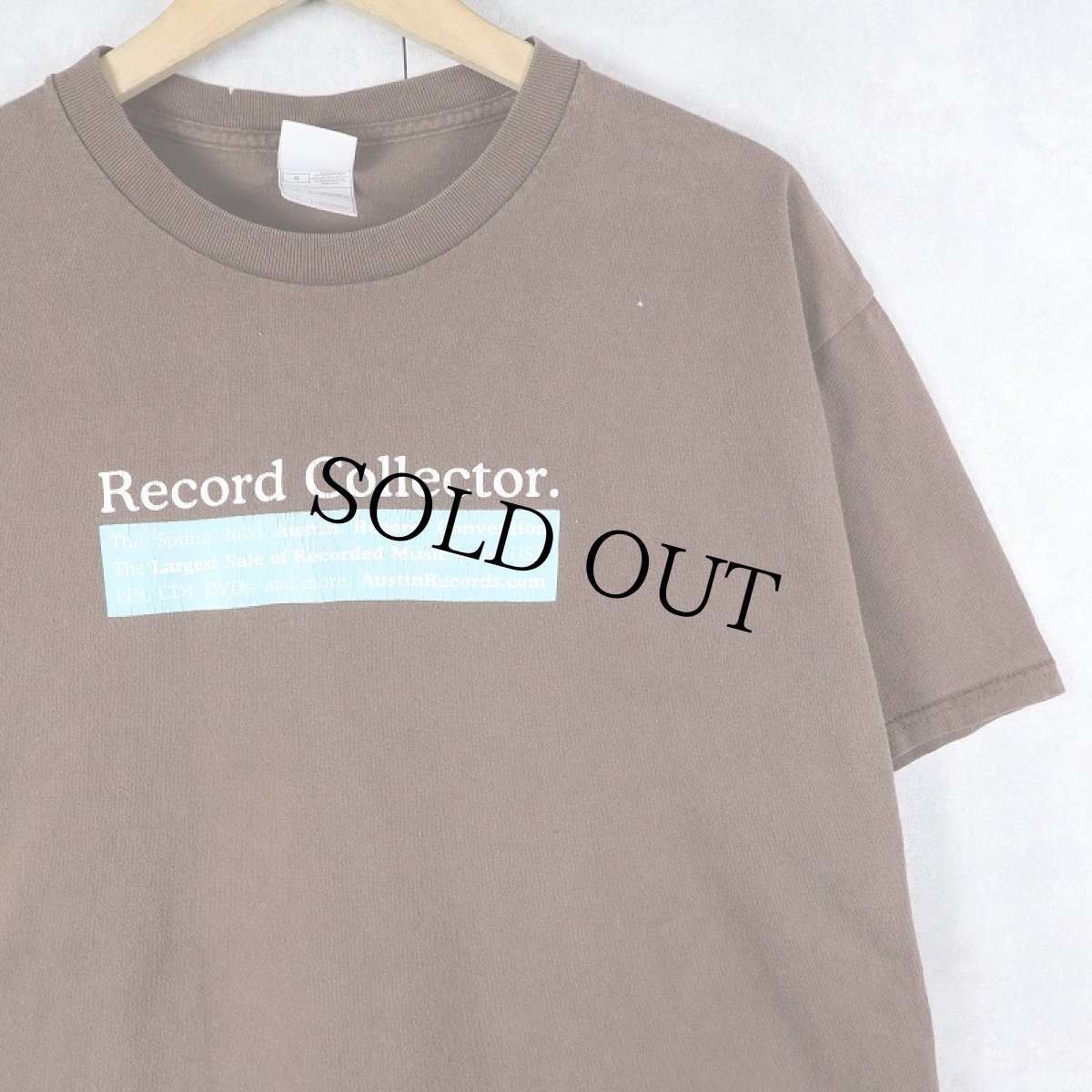 画像1: 2000's Austin Record Convention "Record Collector." レコードフェスプリントTシャツ L (1)