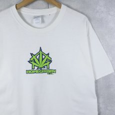 画像1: "HOMEGROWN inc." ガンジャプリントTシャツ L (1)