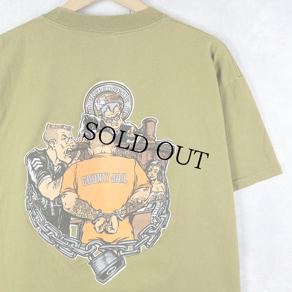 画像1: 90's SUCKER BRAND USA製 スケートブランドプリントTシャツ XL (1)