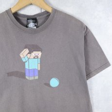 画像1: Think Geek "Minecraft" パロディプリントTシャツ M (1)
