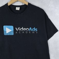 画像1: Video Ads Academy ロゴプリントTシャツ BLACK M (1)