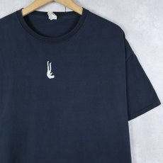 画像1: "The In Between" プリントTシャツ NAVY XL (1)