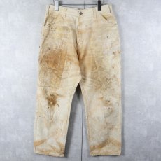 画像2: Dickies ペンキペイント ペインターパンツ W31 (2)