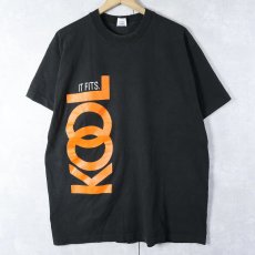 画像1: 90's KOOL USA製 たばこメーカー ロゴプリントTシャツ BLACK XL  (1)