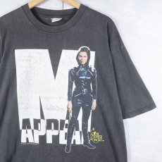 画像1: 90's Emma Peel キャラクタープリントTシャツ BLACK (1)