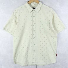 画像1: 2000's Patagonia "ORGANIC COTTON" 総柄 コットンシャツ M (1)