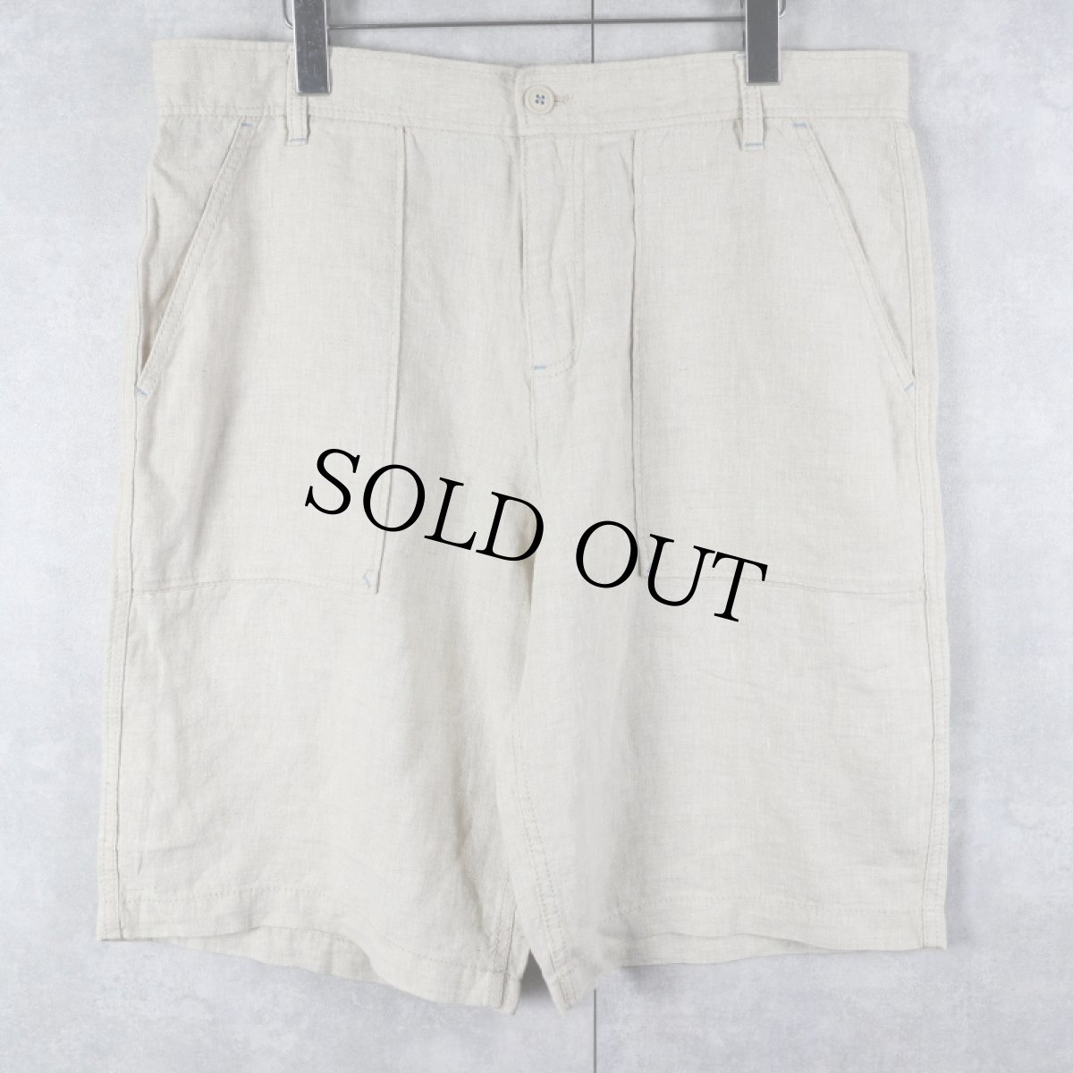 画像1: OLD NAVY SURPLUS COMPANY リネンショーツ W36 (1)