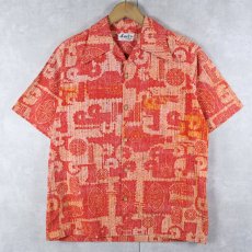 画像1: 〜70's Dael's Casuals 総柄 コットンアロハシャツ (1)