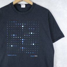 画像1: Microsoft "Azure Data" コンピューター企業プリントTシャツ BLACK M (1)