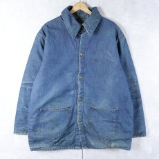 画像1: 60〜70's UNKNOWN ブランケットライナー デニムカバーオール (1)