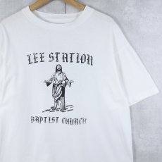画像1: "LEE STATION BAPTIST CHURCH" プリントTシャツ (1)