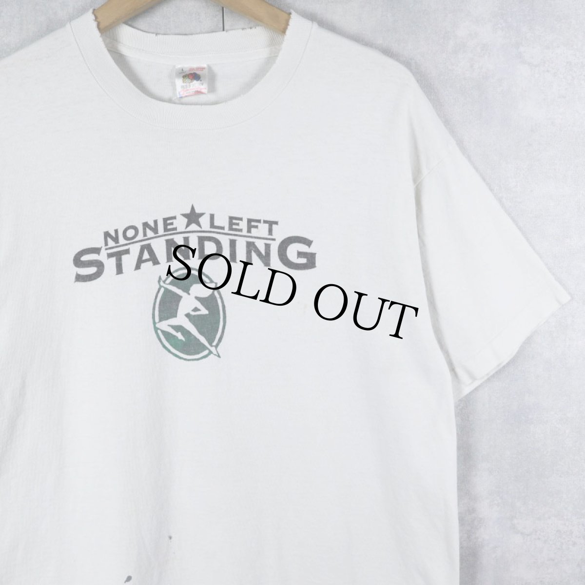 画像1: 90's NONE LEFT STANDING USA製 エモバンドTシャツ L (1)
