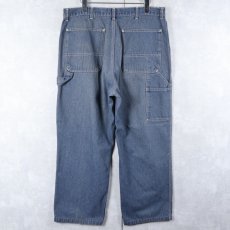 画像2: 90's ROEBUCKS バットダイ デニムペインターパンツ W34 (2)