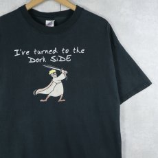 画像1: 2000's "I've turned to the Dork Side" パロディプリントTシャツ BLACK L (1)