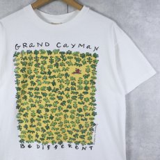 画像1: 90's GRAVITY GRAPHICS USA製 "GRAND CAYMAN" プリントTシャツ M (1)