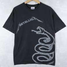 画像1: METALLICA ヘヴィメタルバンドプリントTシャツ BLACK M (1)