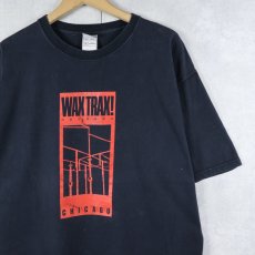 画像1: WAX TRAX! RECORDS レコードショップ プリントTシャツ BLACK XL (1)