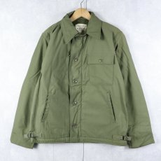 画像1: 70's U.S.NAVY A-2 デッキジャケット DEADSTOCK MEDIUM (1)