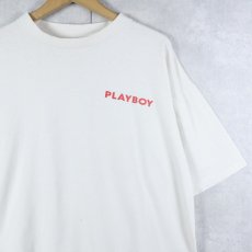 画像2: 90's PLAY BOY USA製 ロゴプリントTシャツ XL (2)