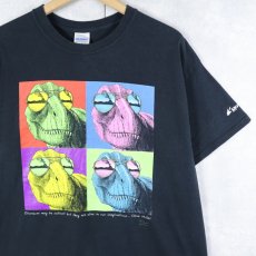 画像1: Wild Cotton "Dinosaurs..." 恐竜プリントTシャツ BLACK L (1)