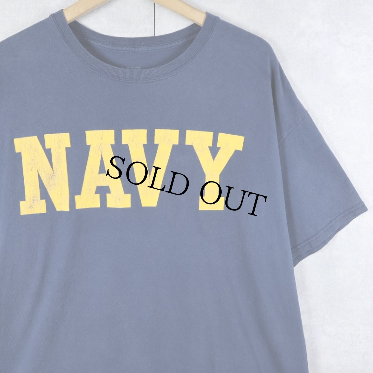 画像1: "NAVY" プリントTシャツ NAVY XL (1)