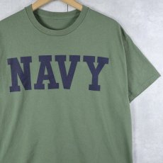 画像1: "NAVY" プリントTシャツ (1)