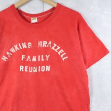画像1: 70〜80's RUSSELL ATHLETIC 金タグ USA製 "HAWKINS BRAZZELL" プリントTシャツ XL (1)