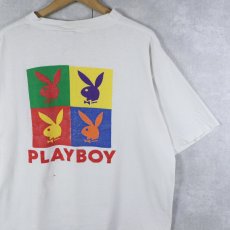 画像1: 90's PLAY BOY USA製 ロゴプリントTシャツ XL (1)