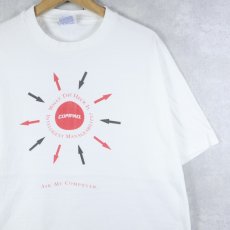 画像1: 90's COMPAQ USA製 "ASK MY COMPUTER" コンピューター企業 プリントTシャツ XL (1)