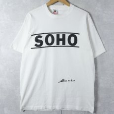 画像2: 90's USA製 "SOHO" プリントTシャツ XL (2)