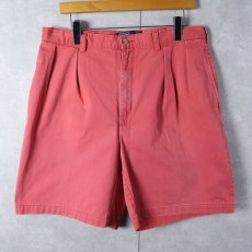 画像1: Ralph Lauren "TYLER SHORT" 2タックコットンショーツ W35 (1)