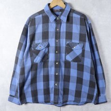 画像1: Mountain Trails バッファローチェック柄 ヘビーネルシャツ (1)