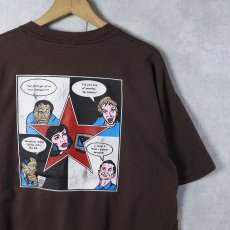 画像1: "I can solve ...." アメコミ風プリントTシャツ BROWN XL (1)